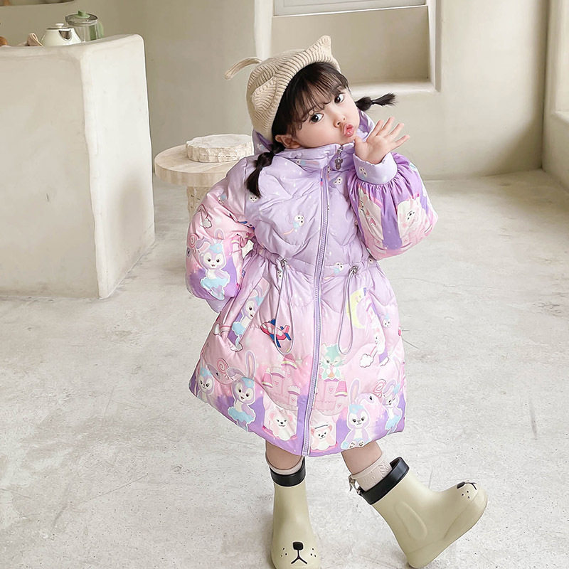 2025冬季韩版卡通羽绒服女童羽绒服
