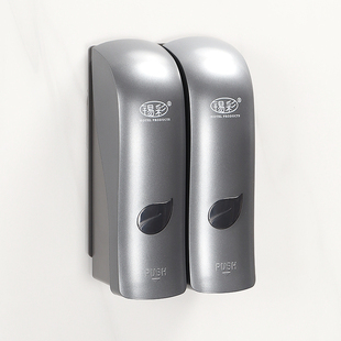 卫生间壁挂式皂液器免打孔挂墙洗手液洗发露沐浴露瓶子浴室分配器