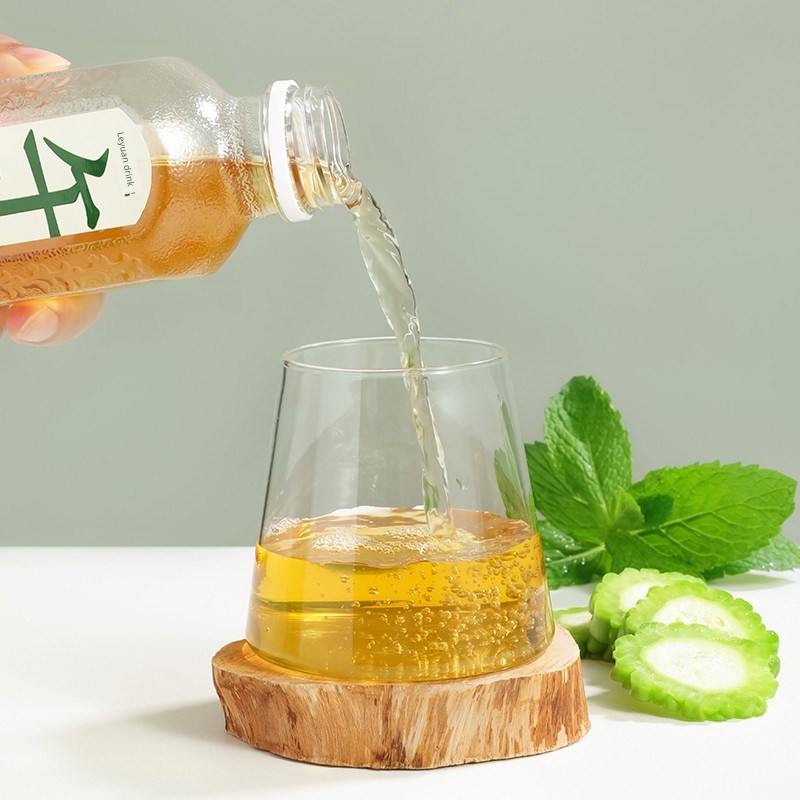 乐源健康饮品550ml*6瓶桑叶薄荷苹果L黄芪植物萃取水天然养生