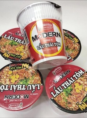 越南acecook modern冬阴功虾y方便面67g5杯 泡面速食面Mi lau Tha