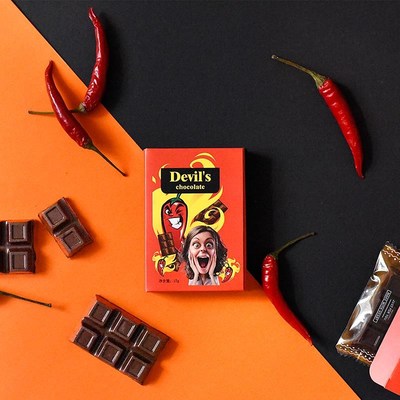 创意整蛊死神魔鬼辣椒黑巧克力z礼盒装送前任前女友我不配拥有爱
