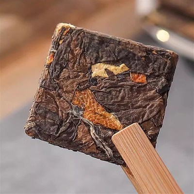 福鼎陈皮白茶小方片老白茶小茶饼寿眉官方旗T舰店正宗福建新会