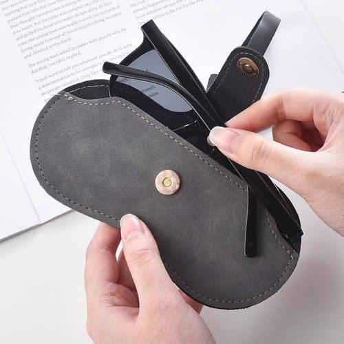 日本翻毛皮眼镜收纳袋