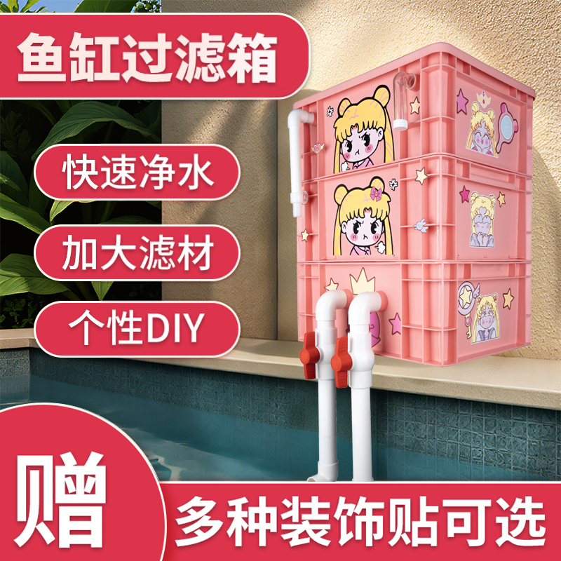 粹昊卡通周转箱过滤箱鱼缸过滤器