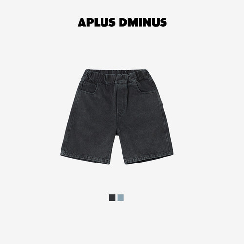 APLUSDMINUS原创儿童牛仔短裤