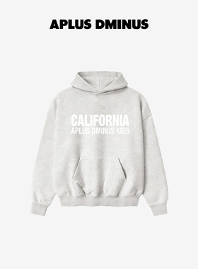 APLUS DMINUS California天使之城系列麻灰帽衫