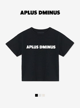 APLUS DMINUS潮牌男童短袖箱型T恤夏季简约潮流休闲上衣中大儿童