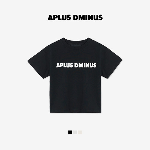 APLUS DMINUS潮牌男童短袖箱型T恤夏季简约潮流休闲上衣中大儿童