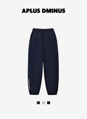 APLUS DMINUS F1主题系列重磅徽标束口卫裤 中大童户外休闲运动裤