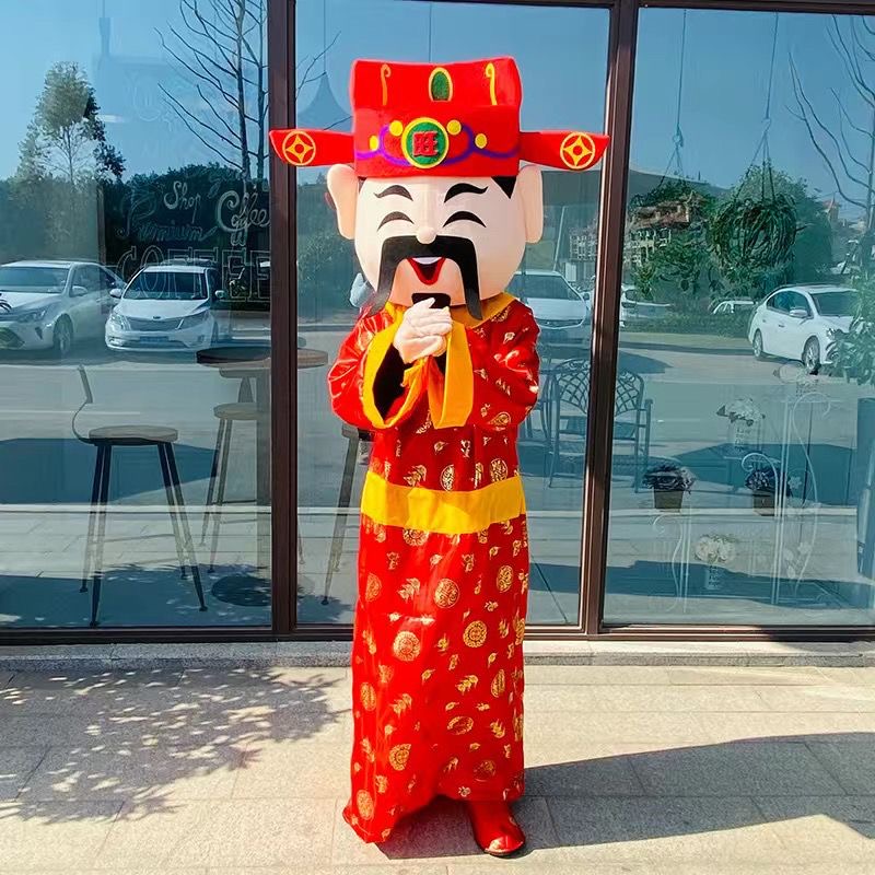 财神爷卡通人偶服装成行走福禄寿
