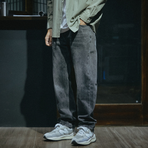 牛仔工作服焊工纯棉劳保裤子男耐磨耐脏防烫宽松工人工地干活裤子