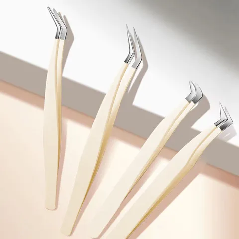工具美睫师镊子高精密金羽夹假睫毛嫁接睫毛镊子不锈钢用初学者