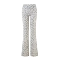 White Leopard Print Pants