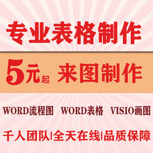 word文字录入目录页眉图表生成三线表画流程图表格制作visio绘图