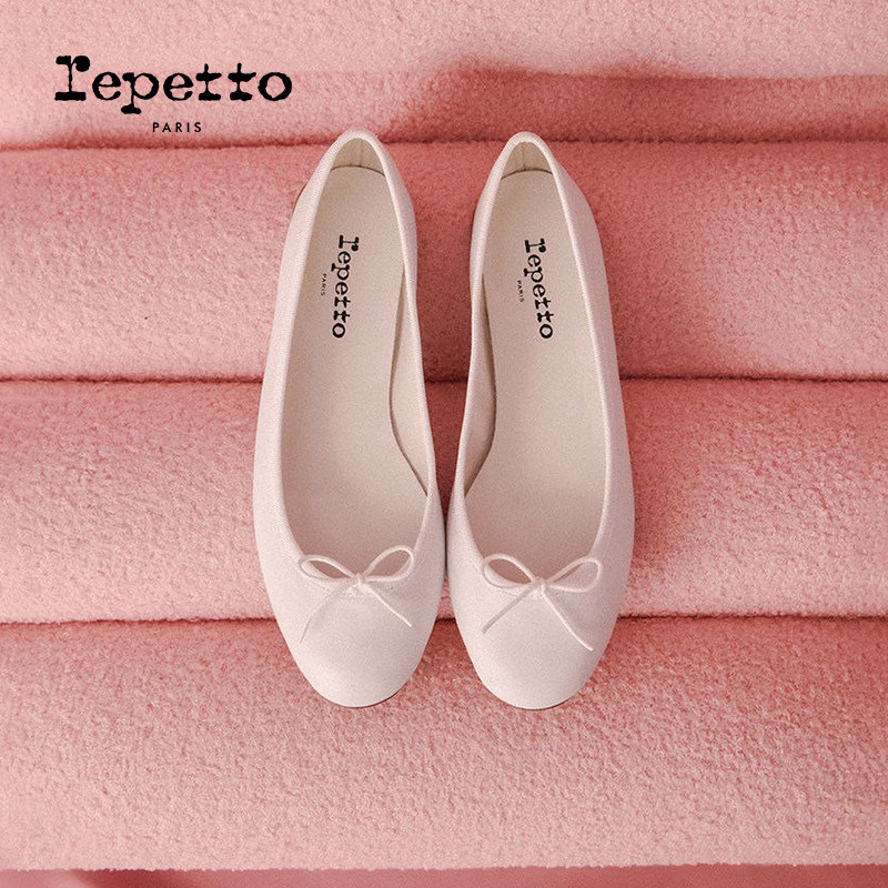 【明星同款】REPETTO丽派朵 CENDRILLON夏季皮底牛皮革芭蕾平底鞋