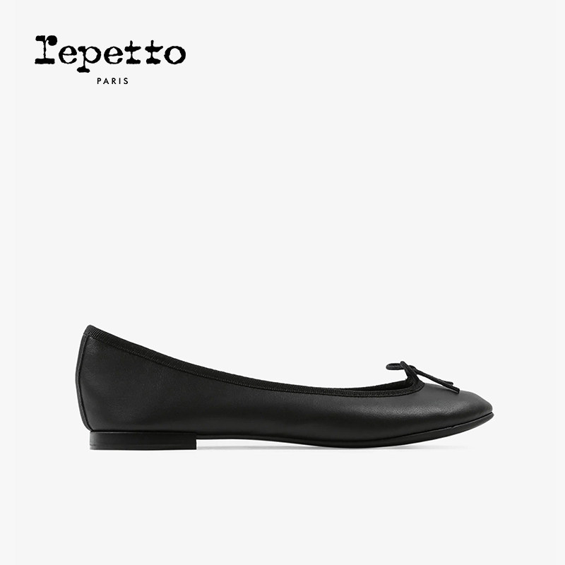 【热销补货】REPETTO丽派朵 CENDRILLON黑色胶底芭蕾舞鞋平底鞋