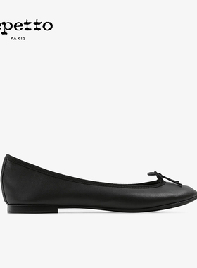 REPETTO丽派朵 CENDRILLON黑色胶底芭蕾舞鞋平底鞋 2025秋冬新款