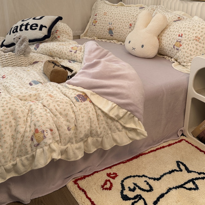 無绵丨冬天牛奶绒加厚珊瑚绒床品