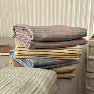 中古条纹ins简约软糯被套200 200cm单件被套 230cm单双人被罩180