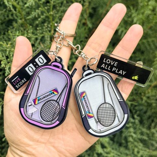 新款可爱羽毛球背包摇摇乐挂件羽毛球周边礼品闺蜜情侣纪念品宣传