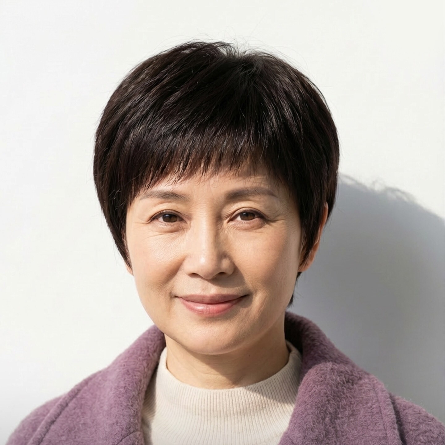 假发全头套女短发真发全真人发丝中老年妈妈款60岁自然头发套减龄
