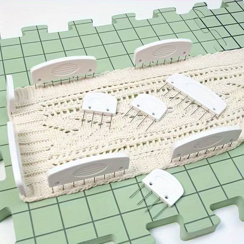 毛衣围巾固定针定型编织板工具披肩围巾毛衣定型排针固编织定型针