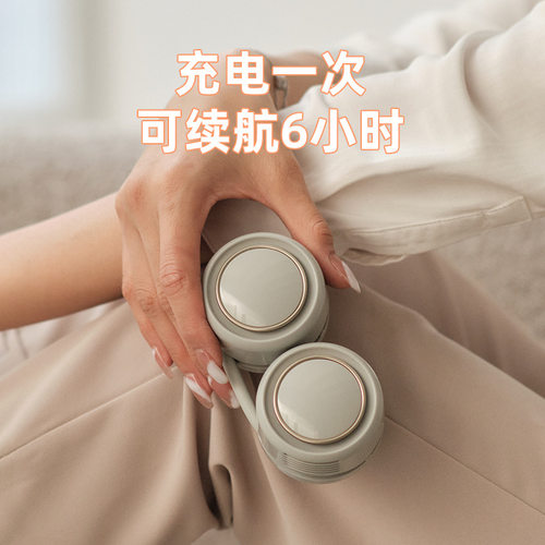 挂脖懒人风扇制冷迷你无叶便携式挂颈脖子小型新款小风扇静音充电