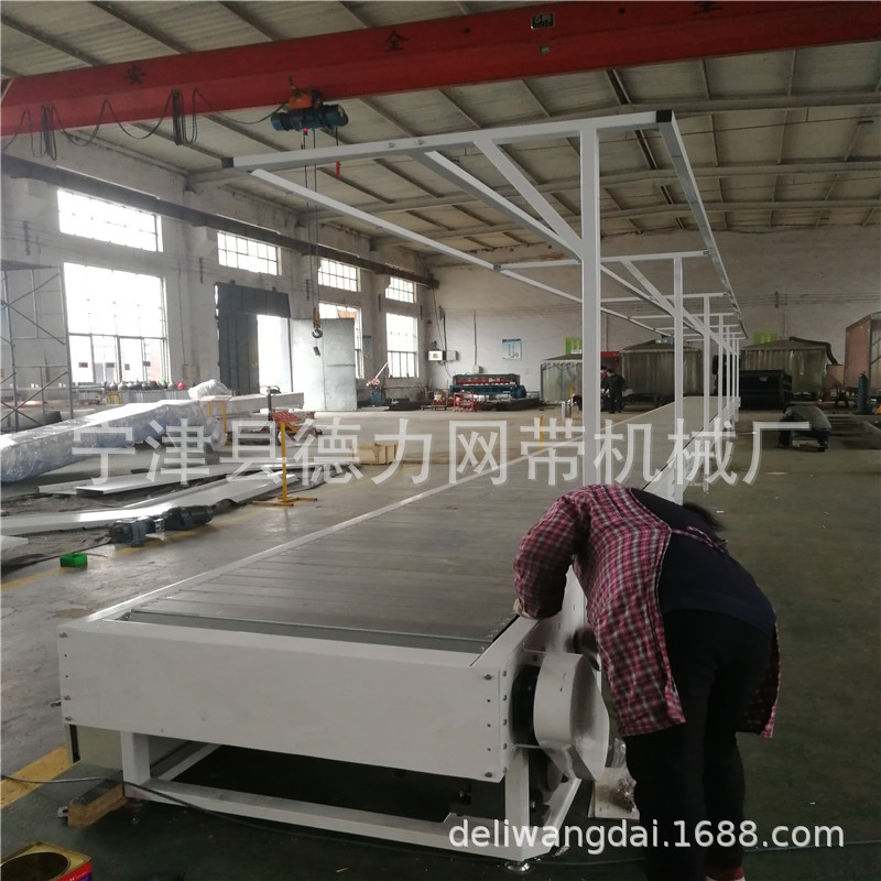 汽车配件链板输送线 电动车装配隔板输送线摩托车电车组装链板线