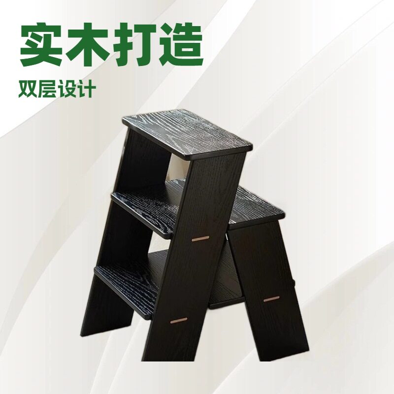 新款超厚脚踩凳梯凳简约纯实木换鞋凳设计款家用多功能小板凳矮凳