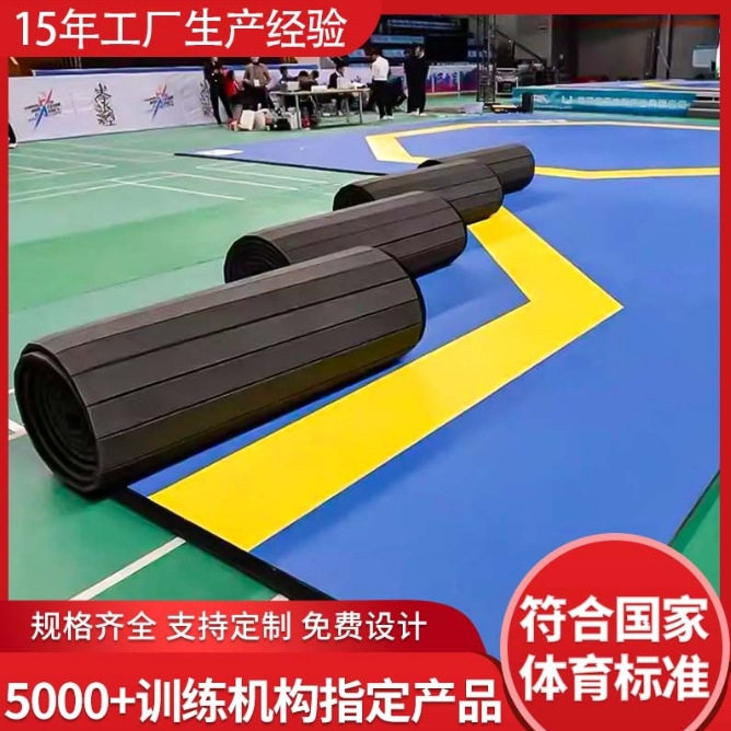 环保无味 XPE 卷垫 健身房可折叠搏击卷垫 道馆跆拳道武术训练垫