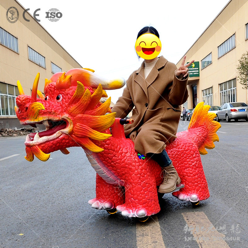 仿真恐龙电动车儿童可骑行车广场游乐车商场游乐设备景区游乐设备
