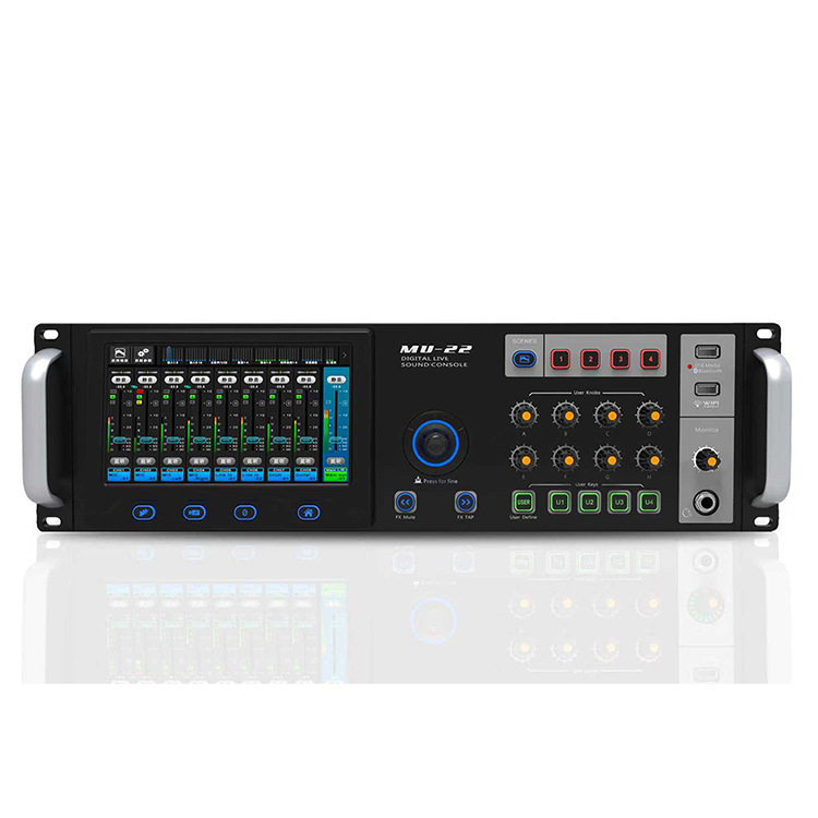 MU-22 数字调音台22 CH输出18 CH输入48V 音频接口digital mixer