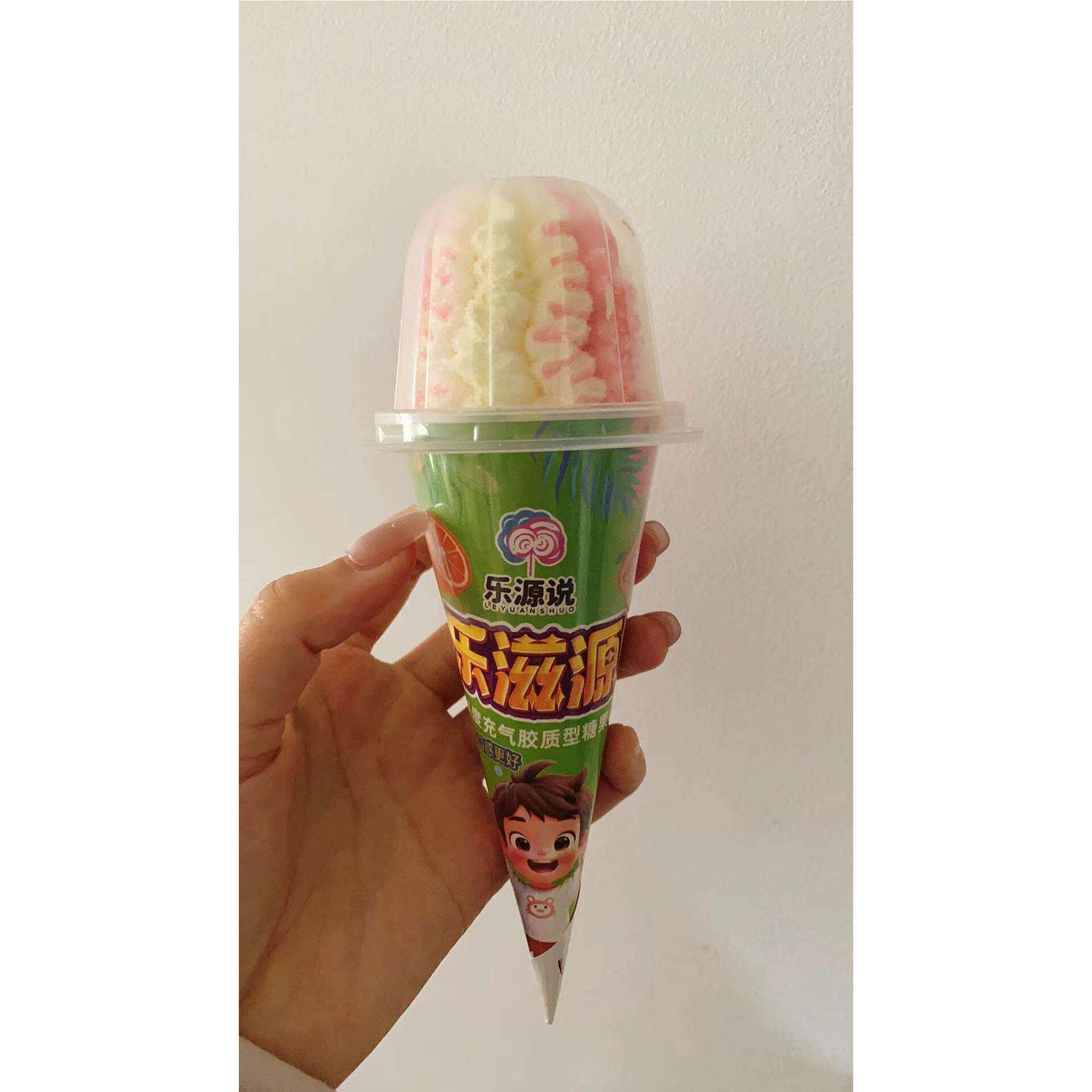 乐源说冰激凌棉花糖松软甜品脆筒