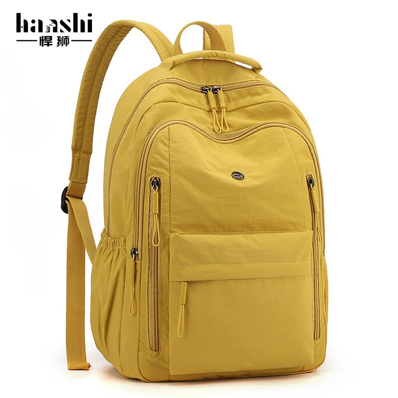 时尚旅行轻便女双肩包户外休闲男士背包高级感超轻大容量学生书包