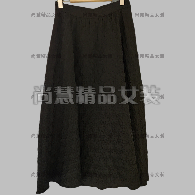 台装品牌2025春夏新款女装MOE-1036B时尚中长A字半身裙专柜正品