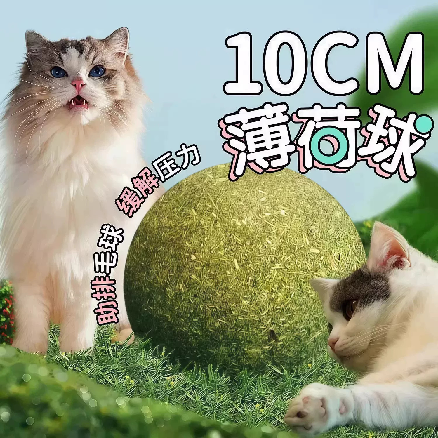 猫玩具超大猫薄荷球自娱趣味好物