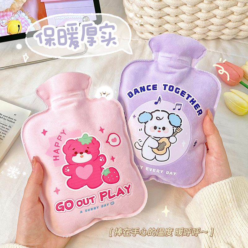 可爱毛绒热水袋ins卡通注水暖袋