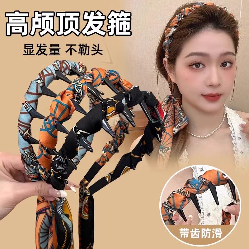 复古宫廷风飘带发箍女2026新款高级感设计高颅顶头箍丝带发饰头饰