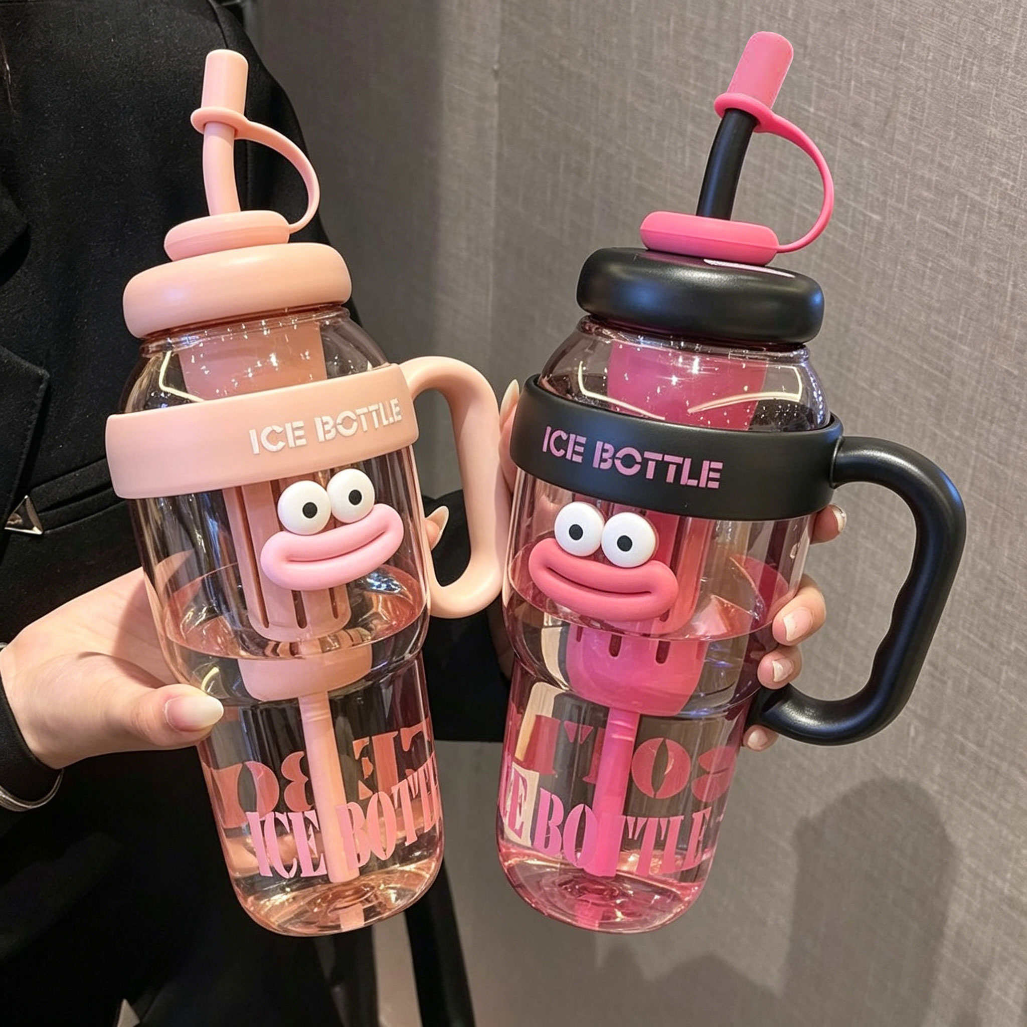 高颜值大容量水杯女生冰霸吸管杯