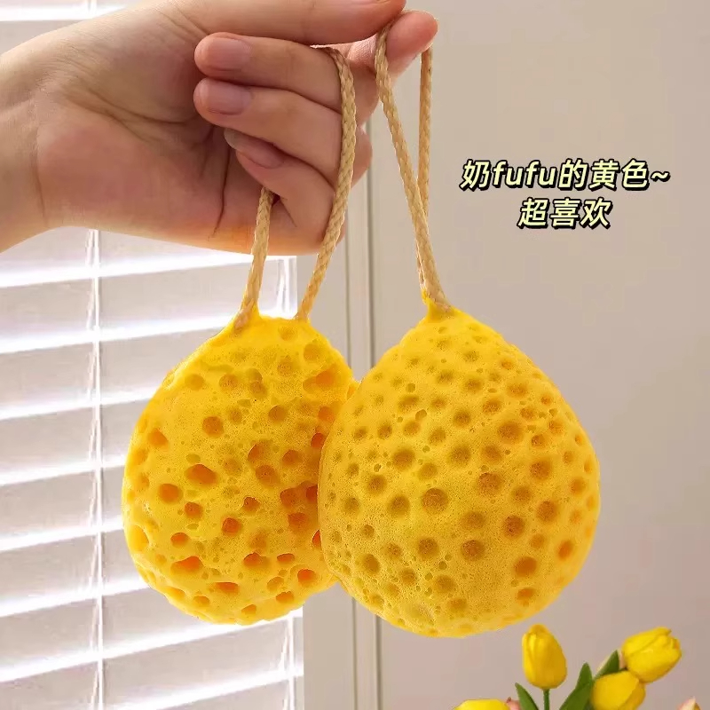 奶酪沐浴球超柔软蜂窝浴花球儿童宝宝洗澡起泡海绵女高档不散搓澡