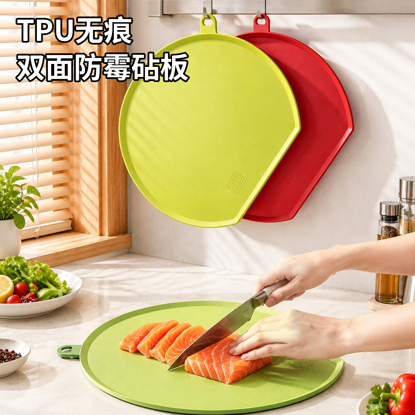 TPU切菜板防霉加厚家用食品级
