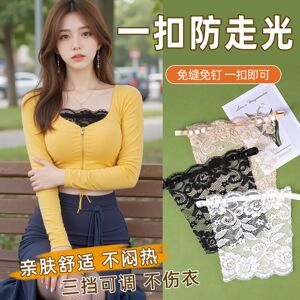 新款蕾丝遮假领防走光胸挡女一片