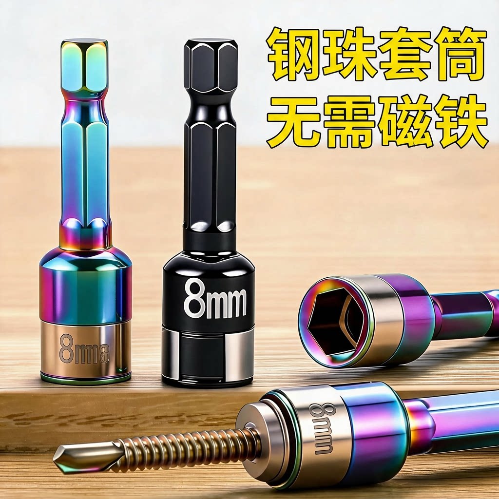 新款燕尾钉螺丝套筒无磁套筒