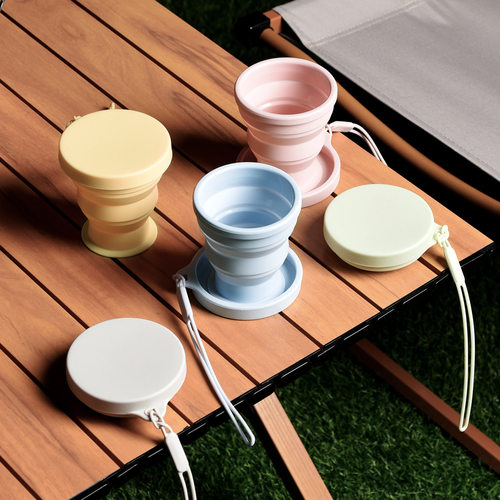 折叠水杯便携式杯子漱口杯伸缩杯