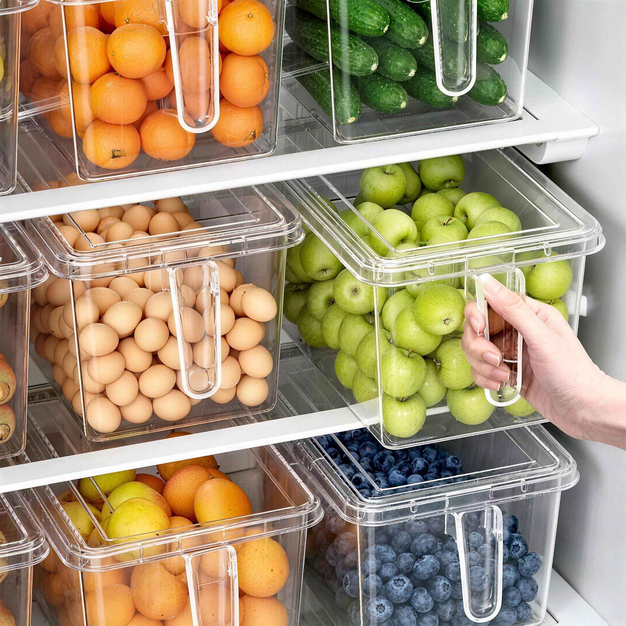 冰箱收纳盒食品级保鲜盒厨房蔬菜饺子整理神器冷冻专用鸡蛋储物盒