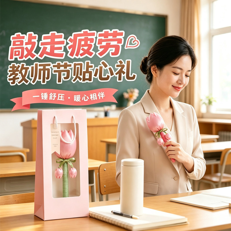 教师节礼物郁金香艾草锤送女老师