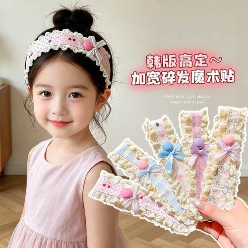 儿童可爱甜美针织花朵发箍女孩