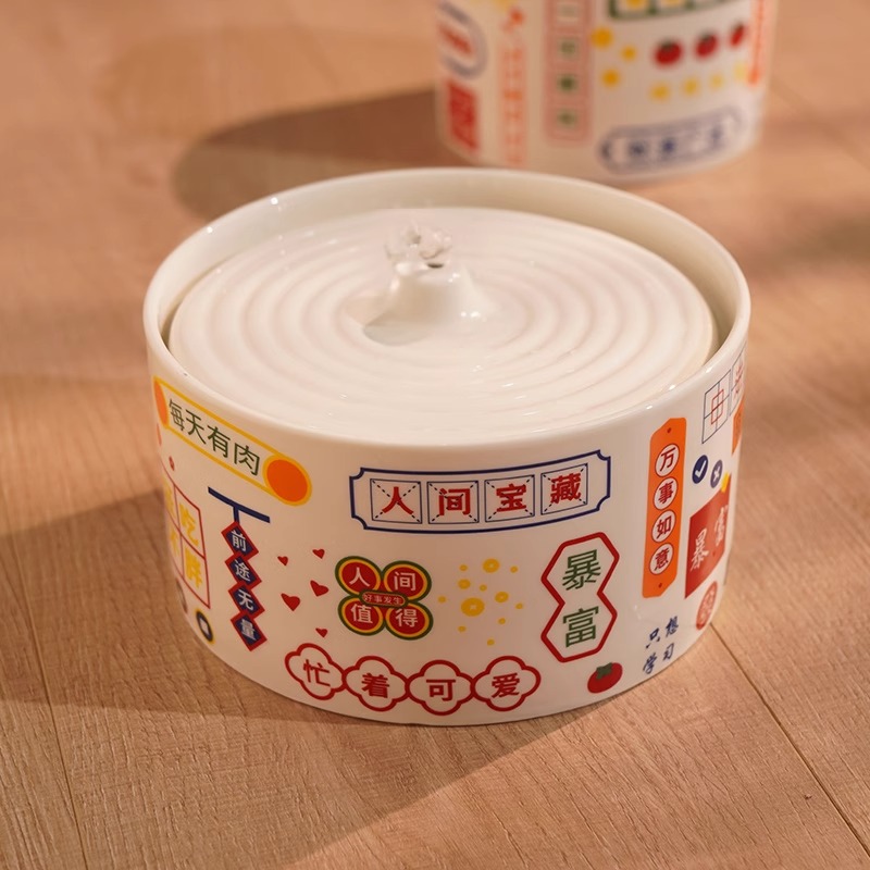 猫咪饮水机陶瓷自动循环活水宠物喂水器流动猫喝水器狗饮水器水碗