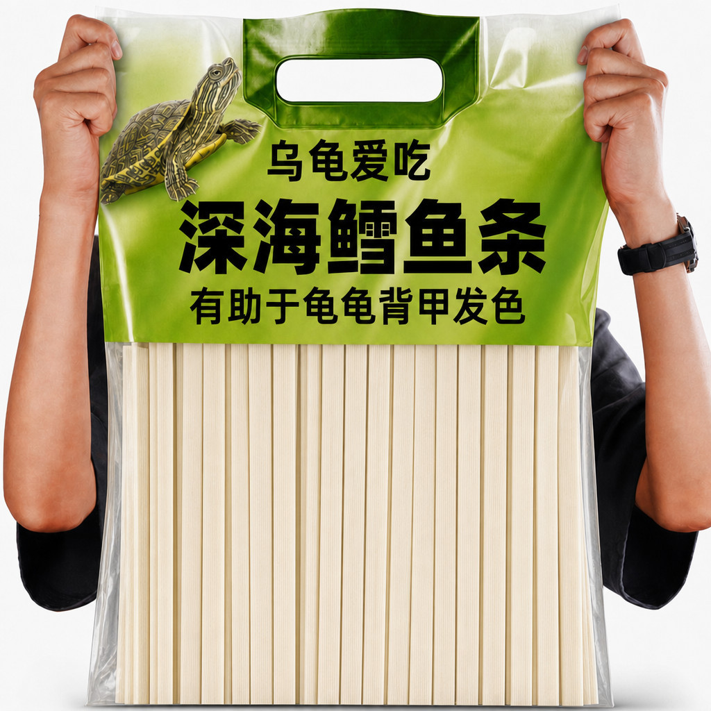 乌龟专用鳕鱼条龟粮饲料营养条鳄龟石金钱龟黄缘龟巴西草龟零食