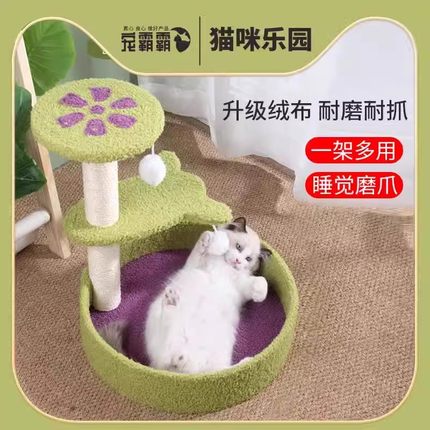 猫爬架子小型猫抓板猫窝猫树一体剑麻猫抓柱幼猫玩具猫塔猫咪用品